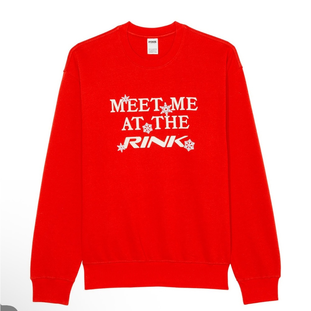 PINK Victoria’s Secret Ivy Fleece Classic Crew Sweatshirt